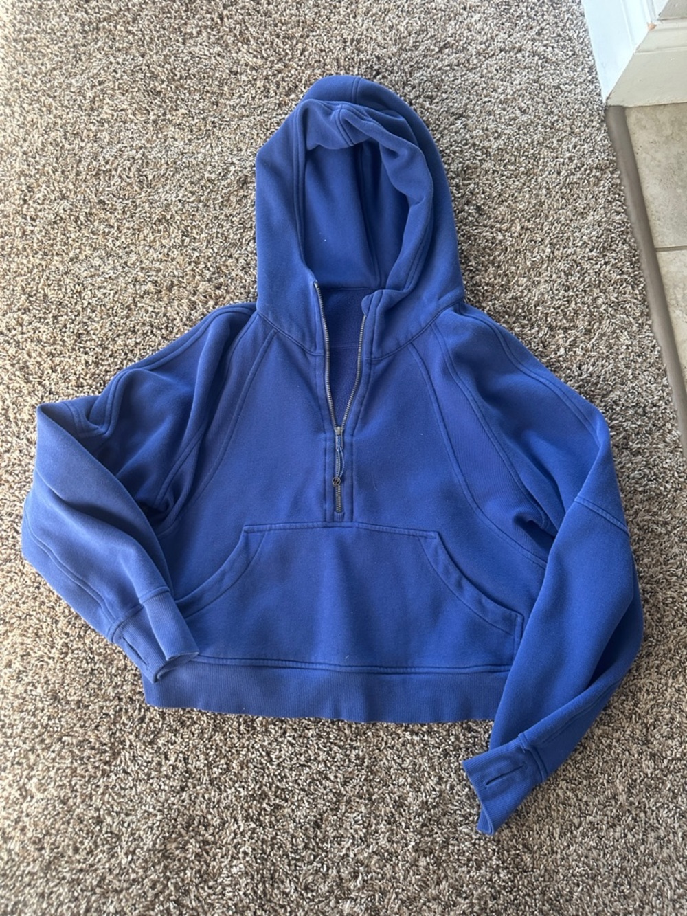 Lululemon Blue Half-Zip Scuba